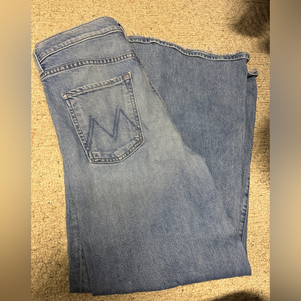Mother The Ditcher Roller Sneak in Denim Light